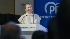La presidenta del PP extremeño, María Guardiola. / LP