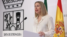 La presidenta extremeña, María Guardiola. / LP