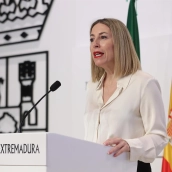 La presidenta extremeña, María Guardiola. / LP La presidenta extremeña, María Guardiola. / LP