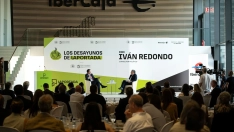 El consultor político y exdirector del Gabinete de Presidencia del Gobierno, Iván Redondo, junto a Antonio Cid de Rivera, director de La Portada de Extremadura, este miércoles en Badajoz. / Abstracto-La Portada