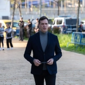 David Sánchez, hermano del presidente del Gobierno, acude a los juzgados de Badajoz durante la instrucción del caso. / LP David Sánchez, hermano del presidente del Gobierno, acude a los juzgados de Badajoz durante la instrucción del caso. / LP