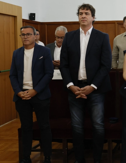 Miguel Ángel Gallardo y David Sánchez. / Pool-Efe