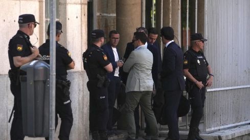 Miguel Ángel Gallardo, a las puertas de la Audiencia. / Europa Press