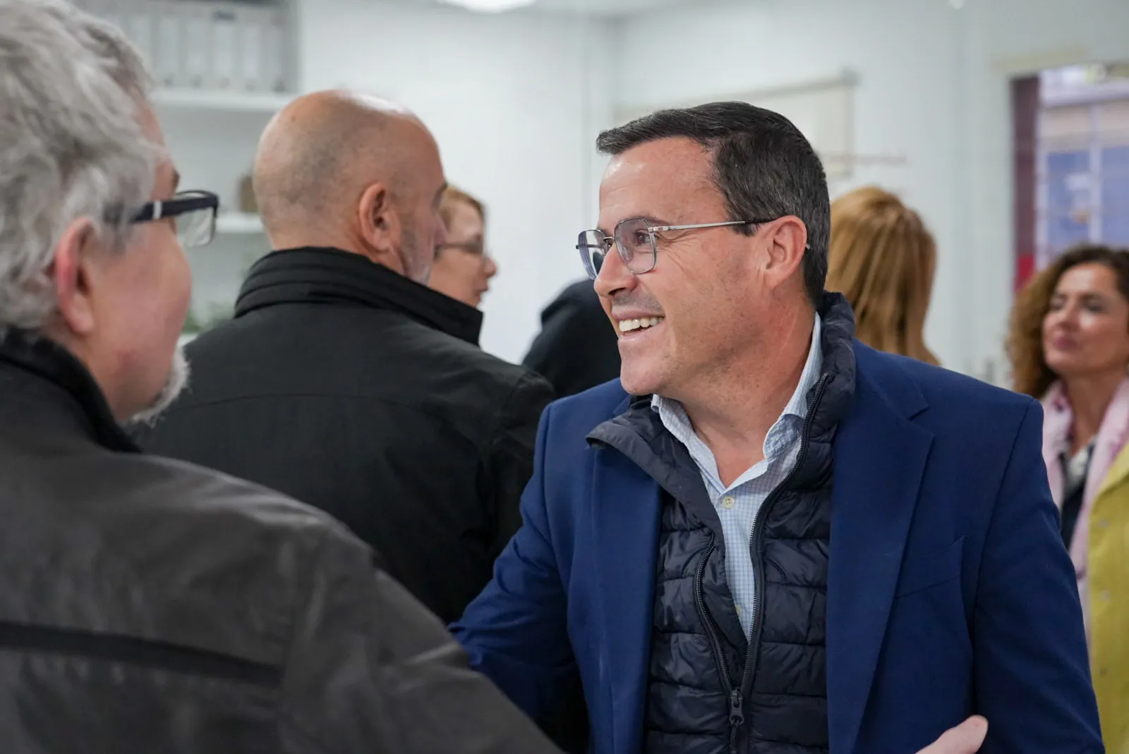 El candidato del PSOE a la Presidencia de la Junta, Miguel Ángel Gallardo, este viernes en Mérida. / LP