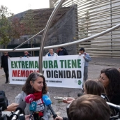 Irene de Miguel en Badajoz este domingo. / LP