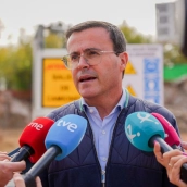 Miguel Ángel Gallardo, candidato del PSOE a la Presidencia de la Junta de Extremadura. / EP