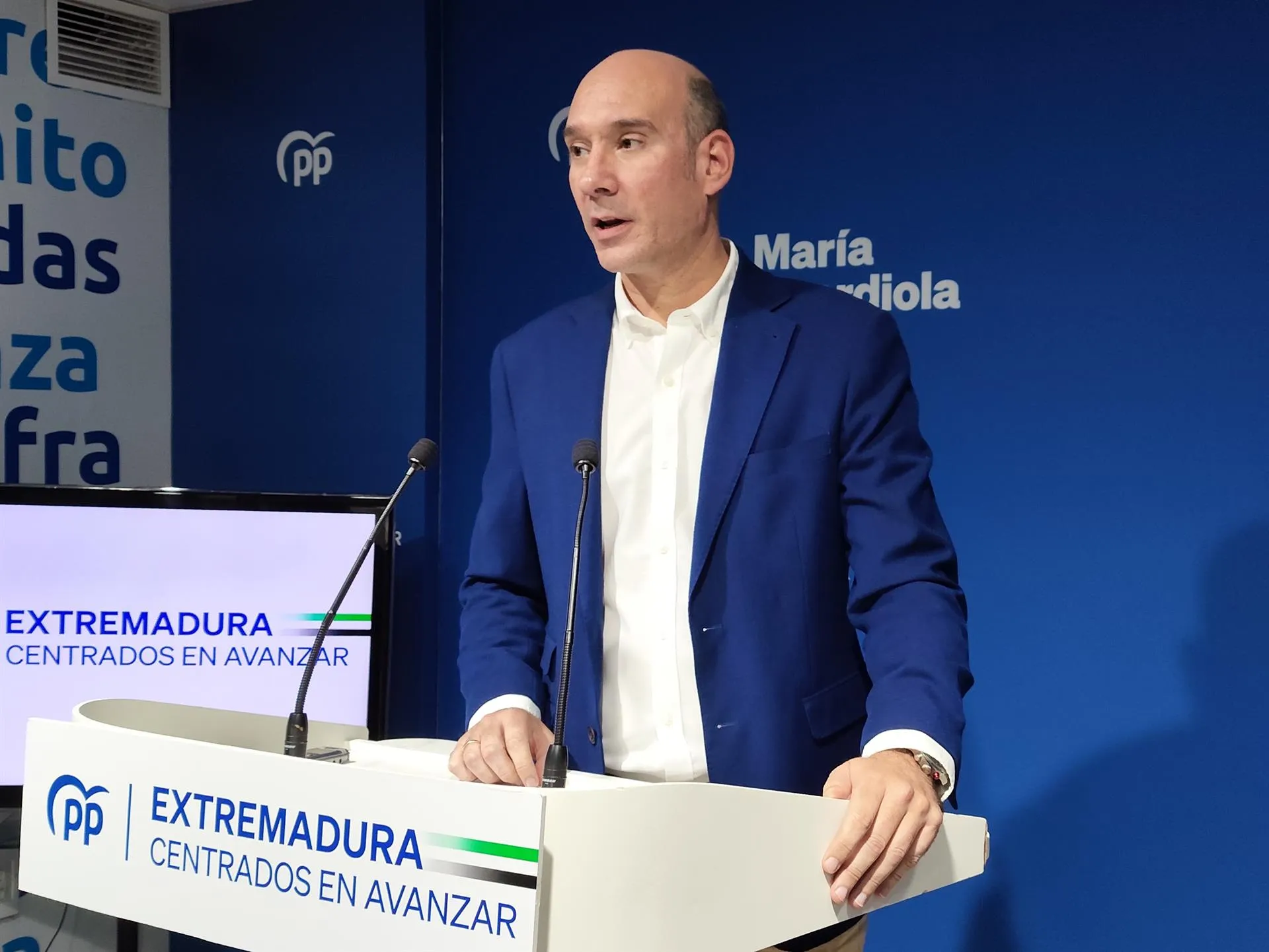 José Ángel Sánchez Juliá, portavoz del PP extremeño. / LP