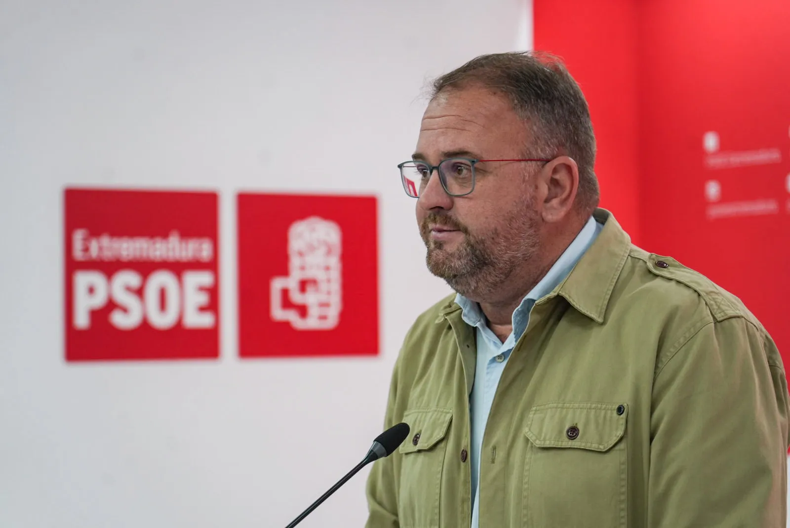 Antonio Rodríguez Osuna, portavoz del Comité Electoral del PSOE de Extremadura. / LP