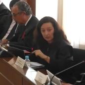 La abogada Marta Castro, acusación popular ejercida por el partido Vox en la Audiencia de Badajoz./ LP La abogada Marta Castro, acusación popular ejercida por el partido Vox en la Audiencia de Badajoz./ LP