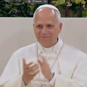 El Papa ha participado en este encuentro organizado por la Iglesia diocesana de Madrid y las diócesis de Alcalá de Henares y Getafe. / LP El Papa ha participado en este encuentro organizado por la Iglesia diocesana de Madrid y las diócesis de Alcalá de Henares y Getafe. / LP