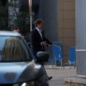 El hermano del presidente gobierno, David Sánchez, este lunes llegando a la Audiencia de Badajoz. / LP El hermano del presidente gobierno, David Sánchez, este lunes llegando a la Audiencia de Badajoz. / LP