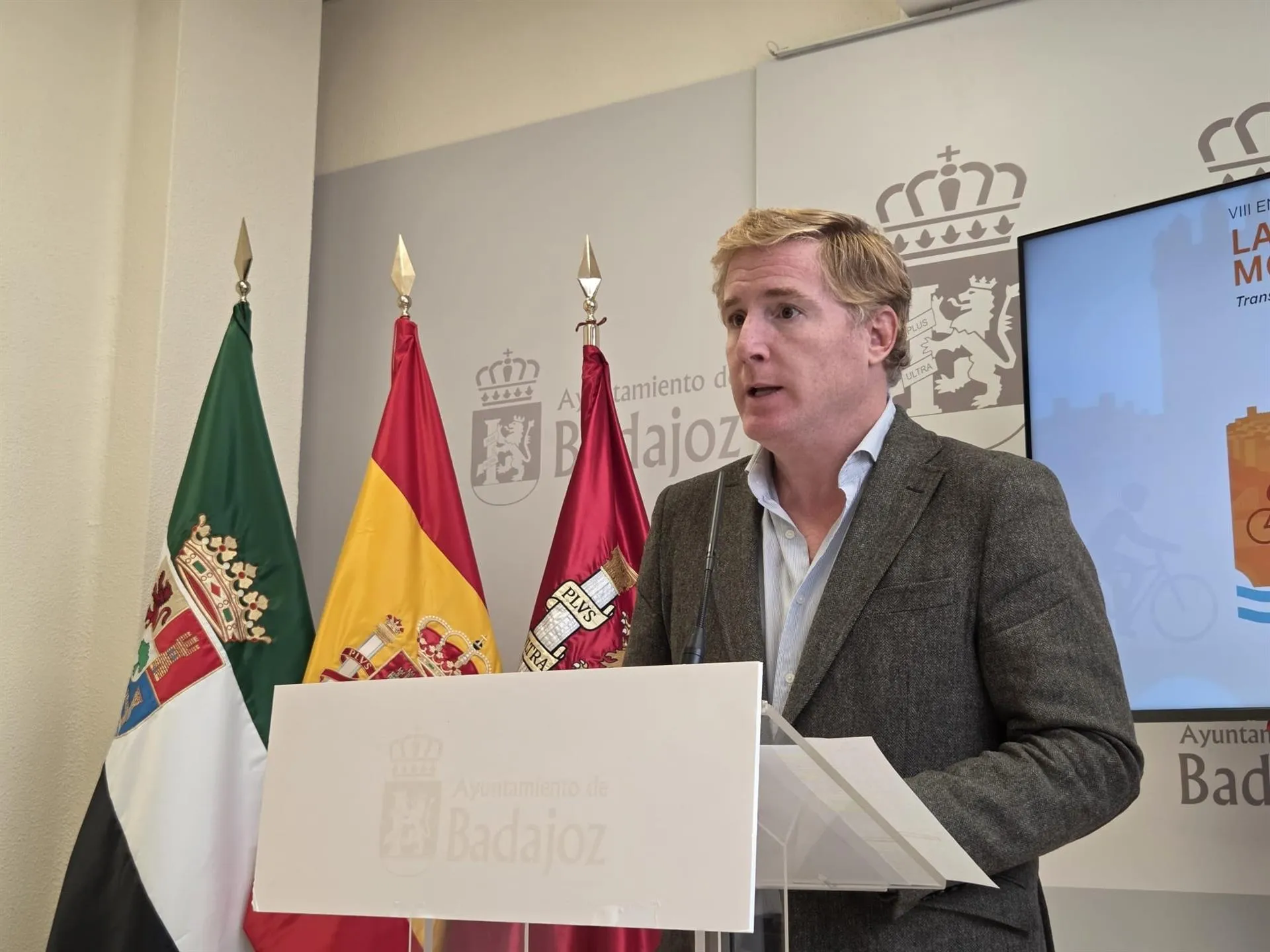 El alcalde de Badajoz, Ignacio Gragera, este martes. / LP