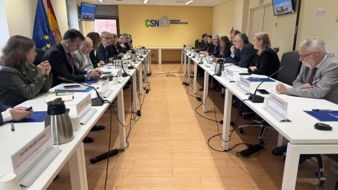 El delegado del Gobierno en Extremadura, José Luis Quintana, en la reunión del Consejo de Seguridad Nuclear de este martes. / LP