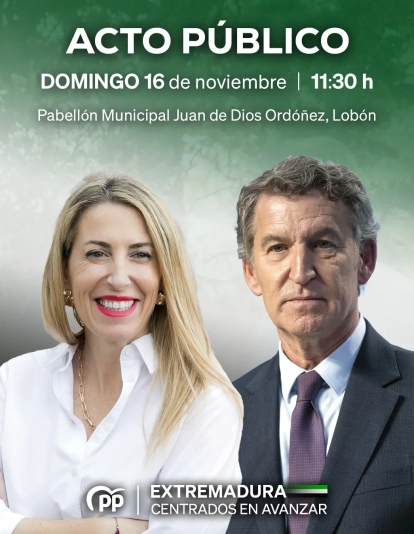 Cartel de anuncio del acto a desarrollar el domingo próximo. / LP