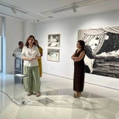 La Sala de Arte El Brocense de Cáceres exhibe desde este jueves la exposición Ósmosis, de la artista granadina Belén Mazuecos. / LP La Sala de Arte El Brocense de Cáceres exhibe desde este jueves la exposición Ósmosis, de la artista granadina Belén Mazuecos. / LP