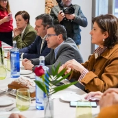 El candidato del PSOE a la Presidencia de la Junta de Extremadura, Miguel Ángel Gallardo, en Plasencia. / LP