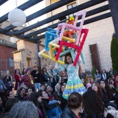Un momento de la obra ' Las vecinas' que se ha representado en la MAE de Cáceres. / LP