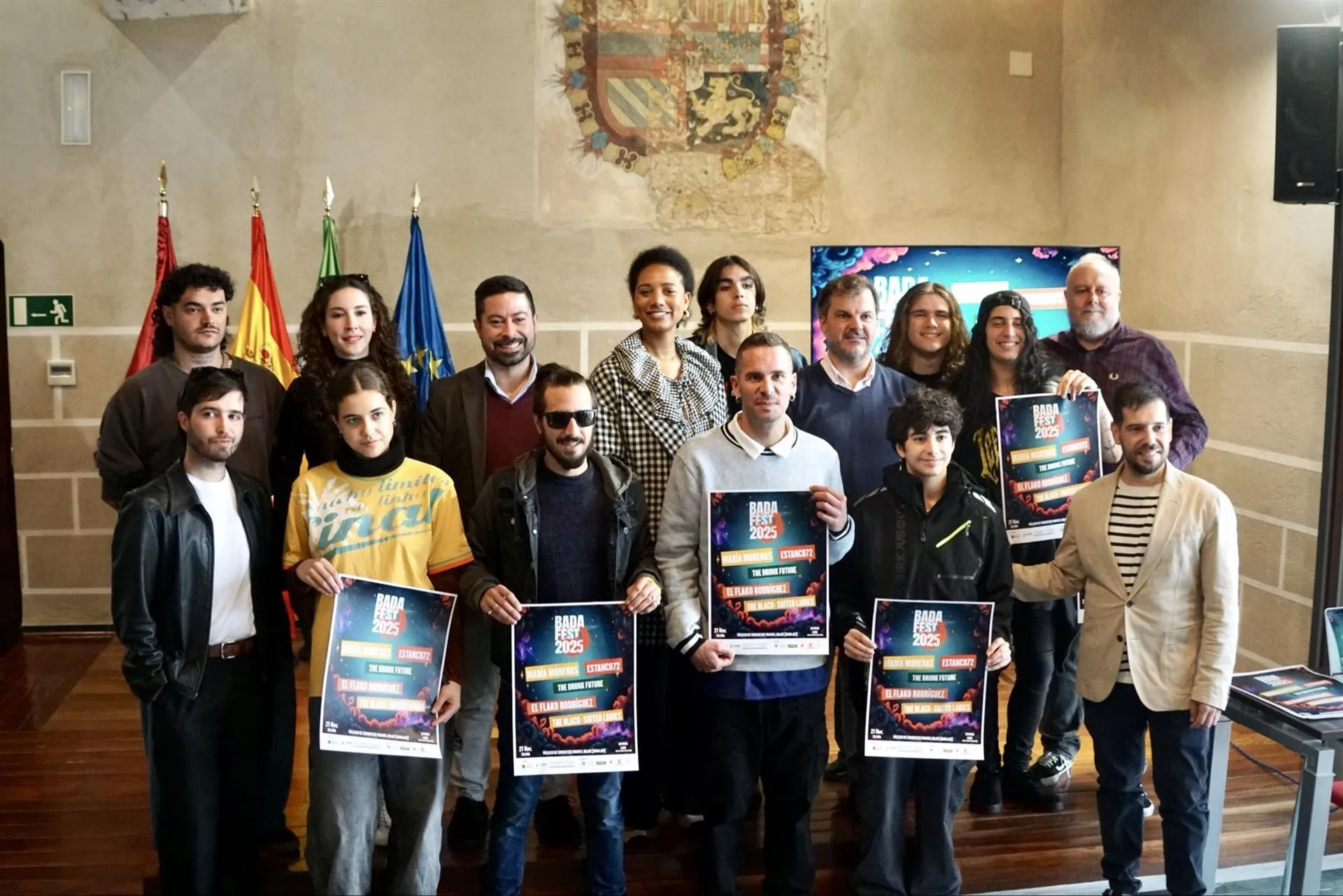 Presentación del VI Badafest en las Casas Consistoriales este miércoles. / LP