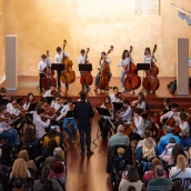 Afinando nació para impulsar el estudio colectivo del instrumento entre jóvenes intérpretes de toda Extremadura. / LP Afinando nació para impulsar el estudio colectivo del instrumento entre jóvenes intérpretes de toda Extremadura. / LP