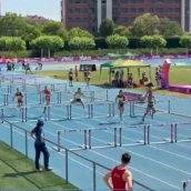 Logroño ha sido testigo de una nueva exhibición del talento joven del atletismo extremeño. / LP Logroño ha sido testigo de una nueva exhibición del talento joven del atletismo extremeño. / LP