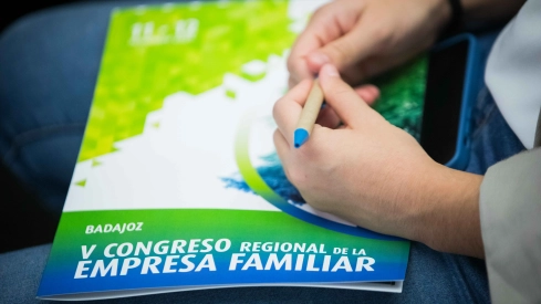 Carpeta de documentación del congreso.