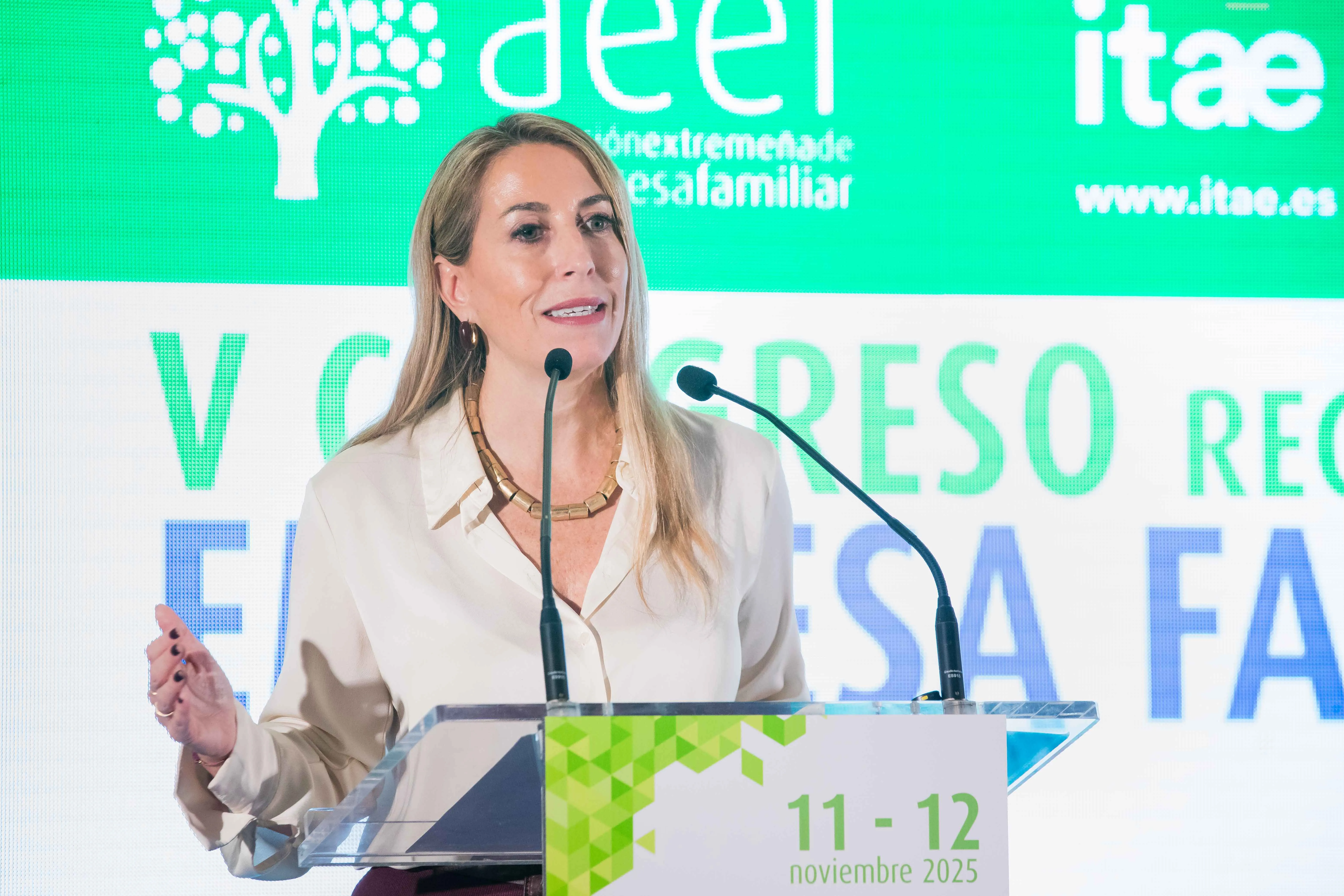 María Guardiola, candidata del PP, en una imagen de archivo. / LP