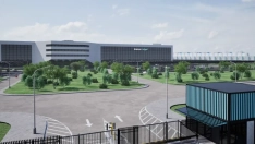 Recreación del campus de centros de datos de Inteligencia Artificial proyectado por Merlin Properties y la Junta de Extremadura en Navalmoral de la Mata. / LP