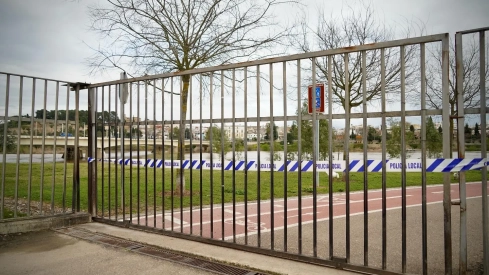 Cierre de parques y jardines por el temporal. / LP