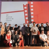 Final de la gala del 32º Festival Ibérico de Cine en la terraza del teatro López de Ayala. / FIC Final de la gala del 32º Festival Ibérico de Cine en la terraza del teatro López de Ayala. / FIC