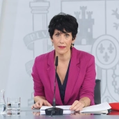 La portavoz del Gobierno, Elma Saiz, ha defendido este martes la inocencia de David Sánchez. / EP La portavoz del Gobierno, Elma Saiz, ha defendido este martes la inocencia de David Sánchez. / EP