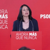 La secretaria de Organización del PSOE, Rebeca Torró, ha defendido la inocencia de David Sánchez y Miguel Ángel Gallardo. / EP La secretaria de Organización del PSOE, Rebeca Torró, ha defendido la inocencia de David Sánchez y Miguel Ángel Gallardo. / EP