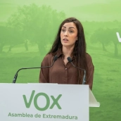 La portavoz del Grupo Parlamentario Vox en Extremadura, Inés Checa. / LP La portavoz del Grupo Parlamentario Vox en Extremadura, Inés Checa. / LP
