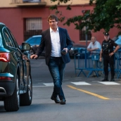 David Sánchez, a la salida de la Audiencia Provincial de Badajoz tras el juicio. / LP David Sánchez, a la salida de la Audiencia Provincial de Badajoz tras el juicio. / LP