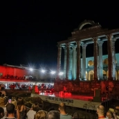 Actividades de la Noche del Patrimonio en el Templo de Diana de Mérida. / LP Actividades de la Noche del Patrimonio en el Templo de Diana de Mérida. / LP