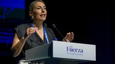 La presidenta del PP de Extremadura y de la Junta de Extremadura, María Guardiola. / LP
