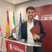 El portavoz del Gobierno local, Ángel Orgaz. / LP