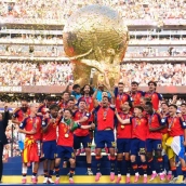 Celebración de la victoria del mundial de fútbol de España en Nueva York. / CEDIDA