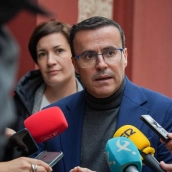 Miguel Ángel Gallardo, candidato del PSOE a la Presidencia de la Junta de Extremadura. LP