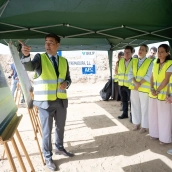 Visita de la presidenta de la Junta de Extremadura, María Guardiola, a las obras en polígono industrial de Don Benito. / LP Visita de la presidenta de la Junta de Extremadura, María Guardiola, a las obras en polígono industrial de Don Benito. / LP