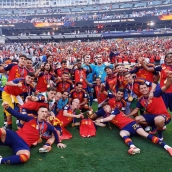 Selección Española, campeona del mundo al final del partido con Argentina. / RFEF Selección Española, campeona del mundo al final del partido con Argentina. / RFEF