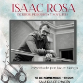 El martes 18 de junio, a las 19:00 horas y en Sala Dulce Chacón, Isaac Rosa presenta 'Las buenas noches'. / LP