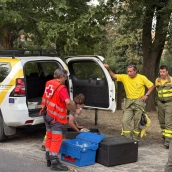 La organización humanitaria ha acompañado al dispositivo durante toda su misión. / CR