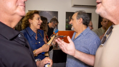 Visita de autoridades al estreno de ‘La Comedia de la Olla’.