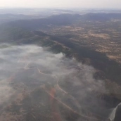 Imagen aérea del incendio./LP