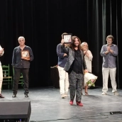 Iván Chaskio recibiendo el premio./LP Iván Chaskio recibiendo el premio./LP