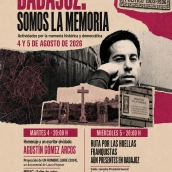Cartel de la actividad 'Badajoz, somos la memoria 2026'. / Cedida
