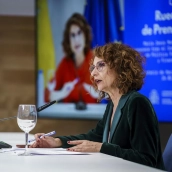 La vicepresidenta primera y ministra de Hacienda, María Jesús Montero. / LP La vicepresidenta primera y ministra de Hacienda, María Jesús Montero. / LP