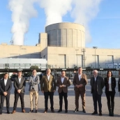 El president de la Generalitat, Pérez Llorca, visita la central nuclear de Cofrentes hace varios meses. / E. Press El president de la Generalitat, Pérez Llorca, visita la central nuclear de Cofrentes hace varios meses. / E. Press