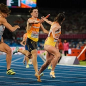 David García Zurita, nacido en 2005, tomó parte en la primera ronda del relevo 4x400 metros masculino. / CEDIDA David García Zurita, nacido en 2005, tomó parte en la primera ronda del relevo 4x400 metros masculino. / CEDIDA