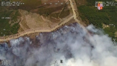 La Junta de Castilla y León ha declarado un incendio con Índice de Gravedad Potencial (IGR) 1 en la localidad salmantina de Vegas de Domingo Rey. / LP 